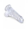 King Cock anal dildo - 5'' Cock with Balls sztuczny penis (przezroczyste)  King Cock anal dildo - 5'' Cock with Balls sztuczny penis (przezroczyste)